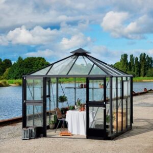 Tuinkamer Oase 8,8 antraciet 3 mm veiligheidsglas