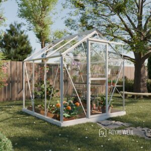 Gewächshaus Mary I in Weiß