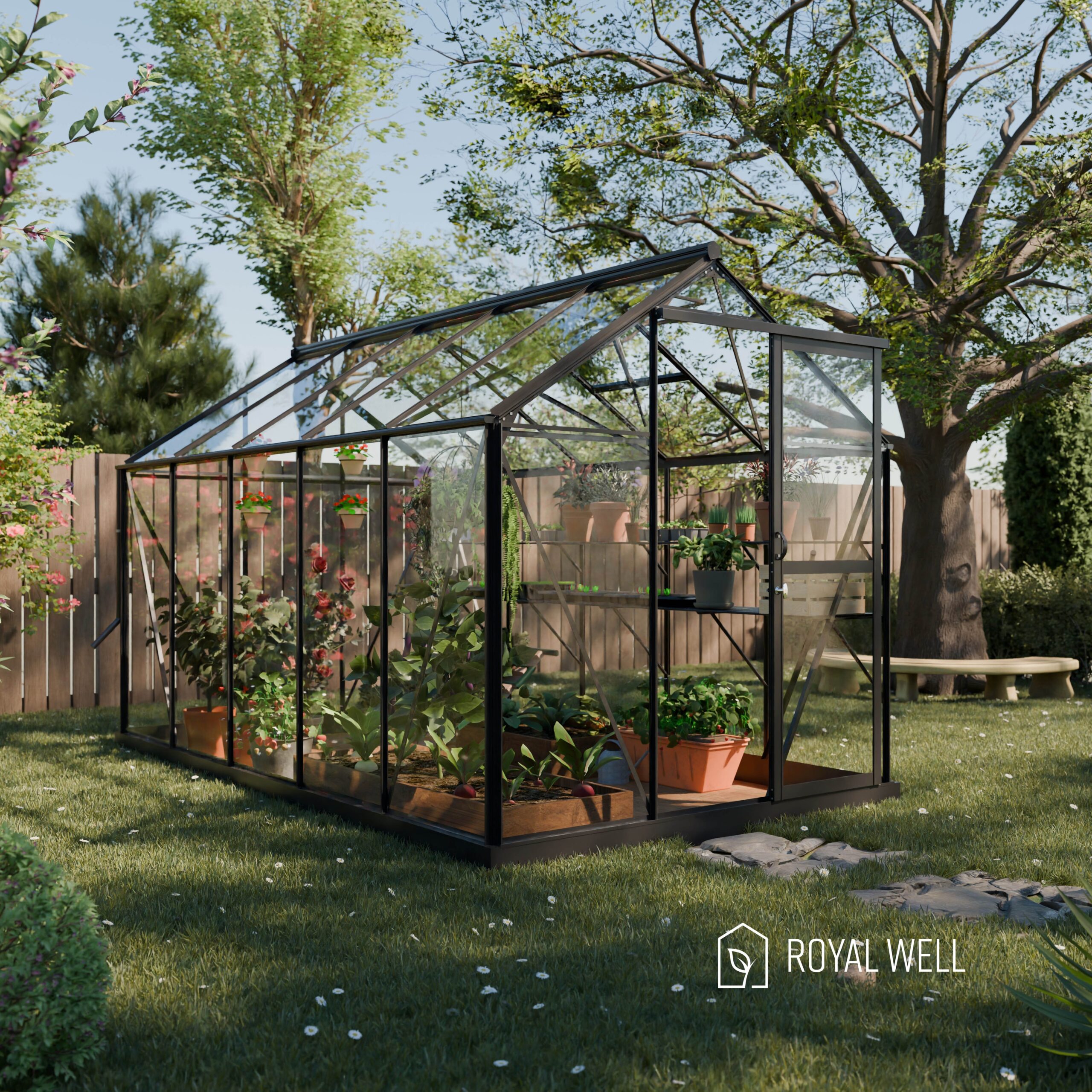 Mary III Greenhouse in Black