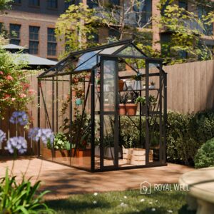 Anne II greenhouse in black